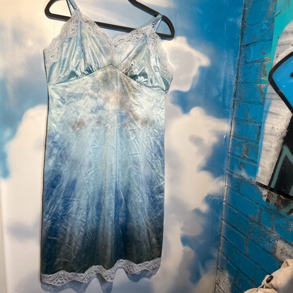 Hand dyed vintage slip dress